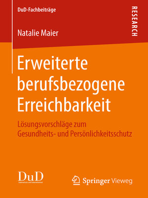 cover image of Erweiterte berufsbezogene Erreichbarkeit
